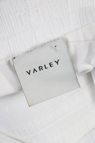 Varley Womens Athletic Nylon Shorts White Size XS
