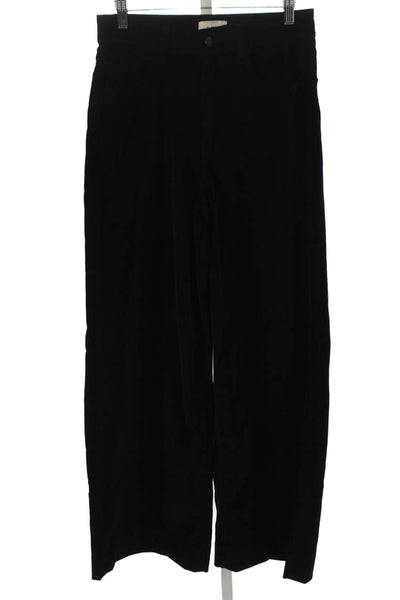 DL1961 Womens Wide-Leg Pants Black Button Closure Size 28