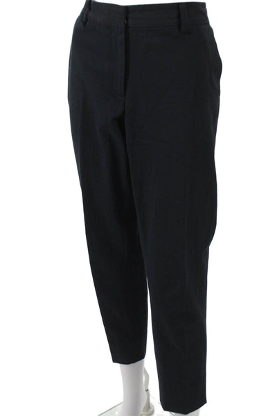 Becken Womens Black Ankle Pants Cotton Zip Closure Size 6