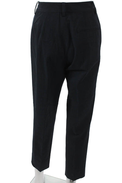 Becken Womens Black Ankle Pants Cotton Zip Closure Size 6
