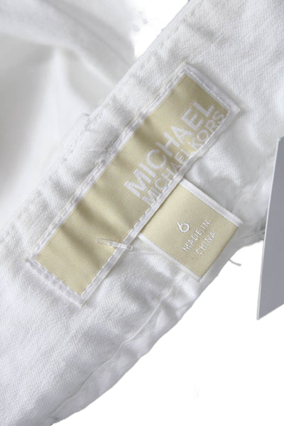 Michael Michael Kors Women Ankle Pants White Viscose Size 6