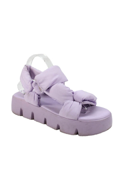 Steve Madden Womens Padded Bonkers Slingbacks Sandals Lavender Size 11