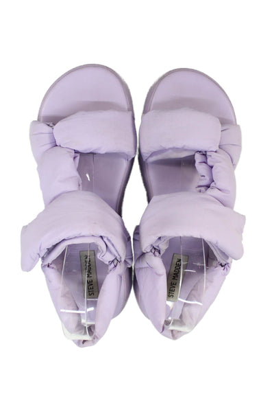 Steve Madden Womens Padded Bonkers Slingbacks Sandals Lavender Size 11