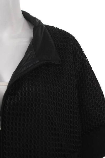 Landi Women Basic Jacket Black Zip 3/4 Sleeve Size 2