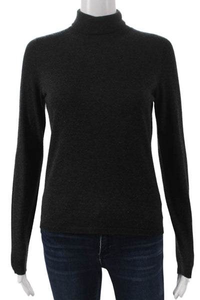 Max Mara Womens Wool Gray Turtleneck Pullover Long Sleeve Size S