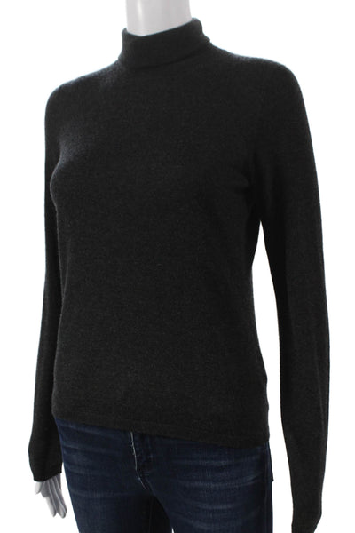 Max Mara Womens Wool Gray Turtleneck Pullover Long Sleeve Size S