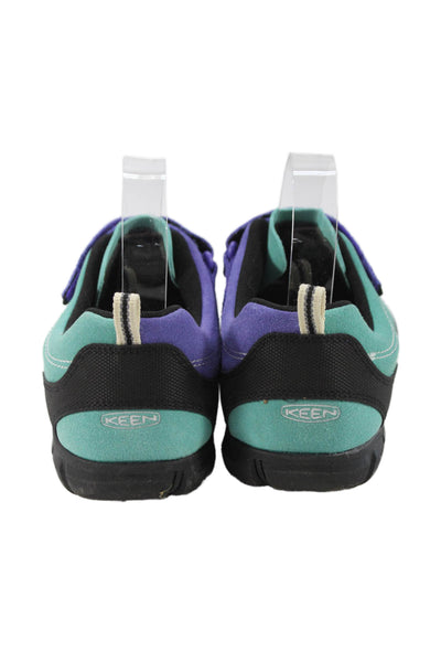 Keen Womens Suede Colorblock Slip On Sneakers Blue Size 7