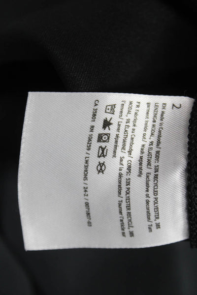 Lululemon Womens Pullover Gray Recycled Polyester Crew Neck Long Sleeve Size 2