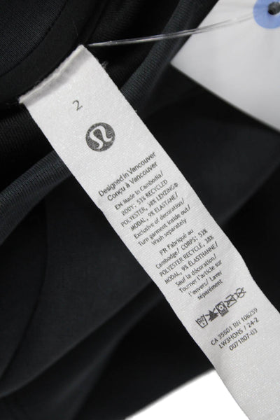 Lululemon Womens Pullover Gray Recycled Polyester Crew Neck Long Sleeve Size 2