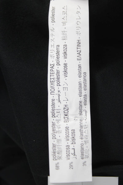 Zara Womens Basic Jacket Black Button Long Sleeve Size XL