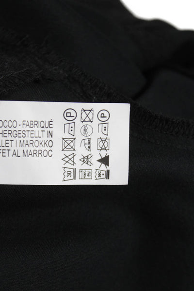 Zara Womens Basic Jacket Black Button Long Sleeve Size XL