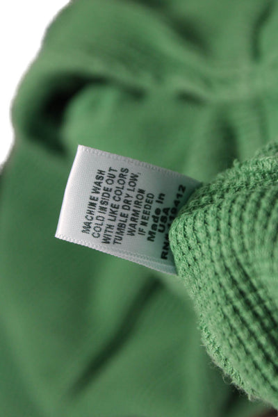 Monrow Women Green Cotton Pull On Sweatpants Size M