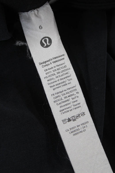 Lululemon Womens Gray Recycled Polyester Drawstring Sweatpants Size 6