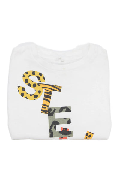 Stella McCartney Kids Round Neck Short Sleeves Graphic T-Shirt White Size 4T