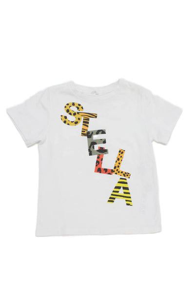 Stella McCartney Kids Round Neck Short Sleeves Graphic T-Shirt White Size 4T