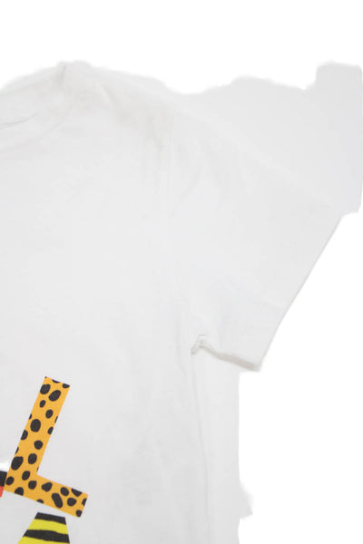 Stella McCartney Kids Round Neck Short Sleeves Graphic T-Shirt White Size 4T