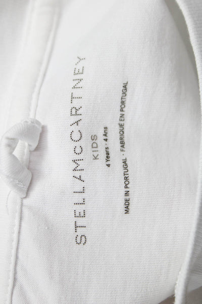 Stella McCartney Kids Round Neck Short Sleeves Graphic T-Shirt White Size 4T