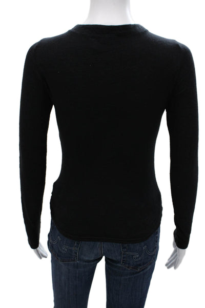 The Range Womens Cardigan Black V-Neck Long Sleeve Polyester Size S