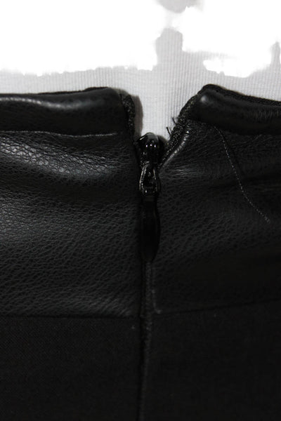 Calvin Klein Women Wrap Skirt Black Rayon Knee Length Size 2