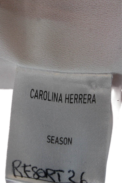 Carolina Herrera Women Orange Wrap Skirt Short Polyester Zip Size S
