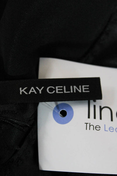 Kay Celine Women Basic Sleeveless V-Neck Tank Black Size S
