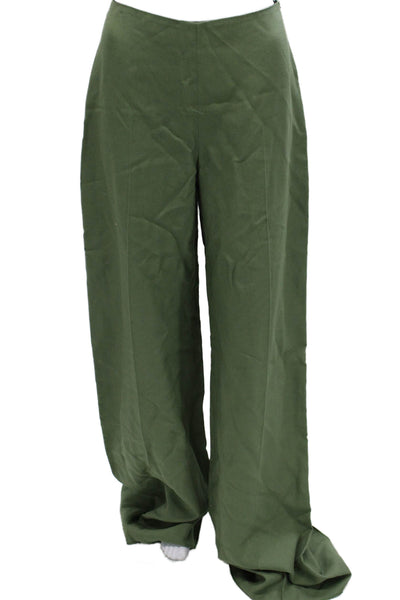 Carolina Herrera Womens Green Polyester Dress Pants Size 4