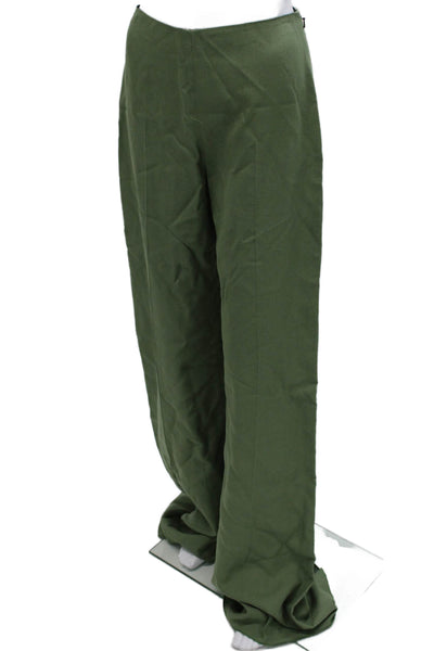 Carolina Herrera Womens Green Polyester Dress Pants Size 4