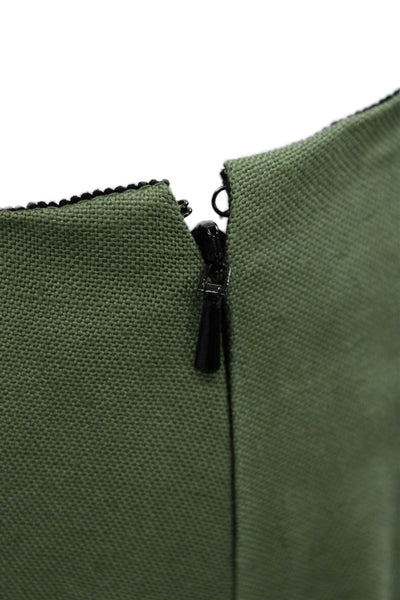 Carolina Herrera Womens Green Polyester Dress Pants Size 4