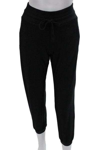 Chill By Will Womens Jogger Pants Black Spotted Drawstring Size 1