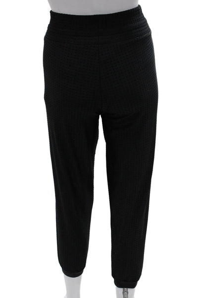 Chill By Will Womens Jogger Pants Black Spotted Drawstring Size 1