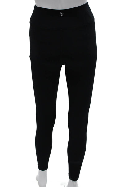 All Access Womens Nylon Leggings Black Pull On Size XS