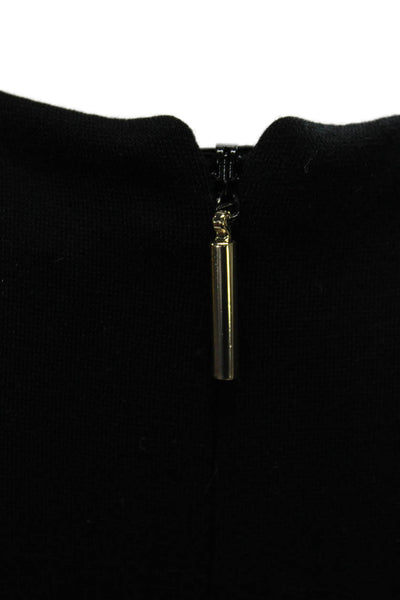 Jason Wu Women Fit & Flare Dress Black Viscose Sleeveless Knee Zip Size 6