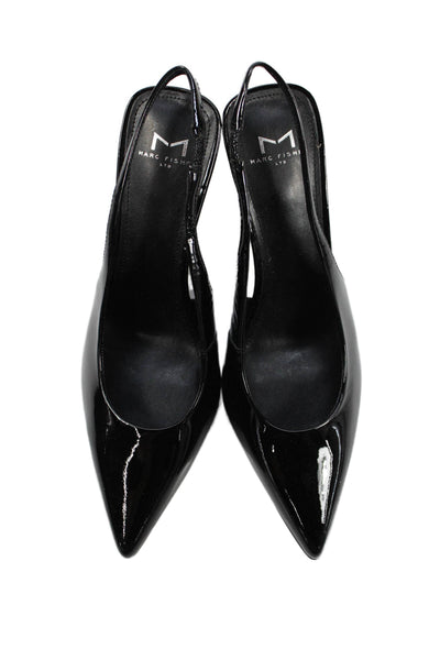 MARC FISHER LTD Womens Emalyn Slingbacks Pumps Black Size 8.5 Medium