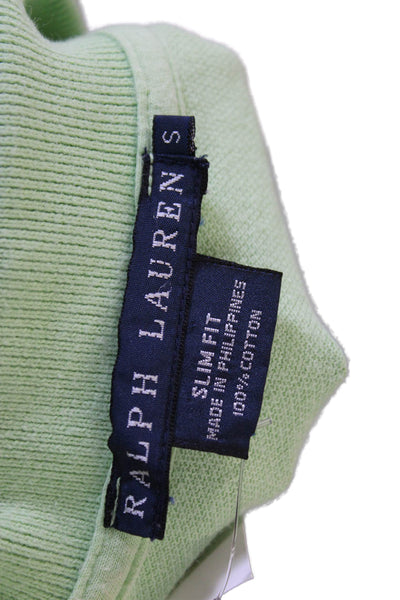 Ralph Lauren Blue Label Women Polo Green Cotton Short Sleeve Size S