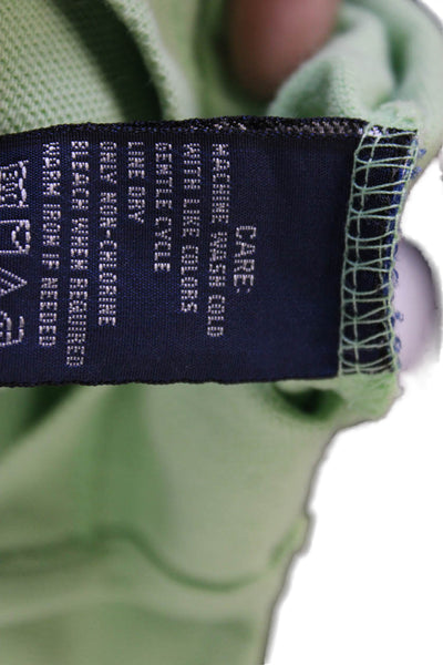 Ralph Lauren Blue Label Women Basic Polo Green Cotton Short Sleeve Size S