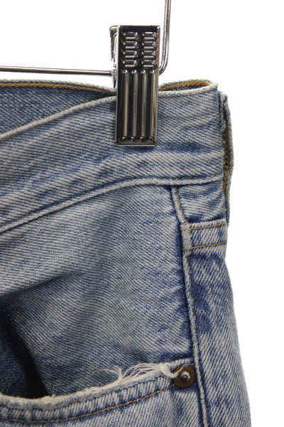 Agolde Women Mom Jeans Blue High Rise Cotton Inseam 27 Size 24