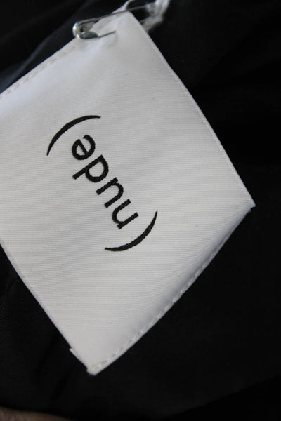 Nude Women Blazer Black Button Long Sleeve Polyester Blend Size 40