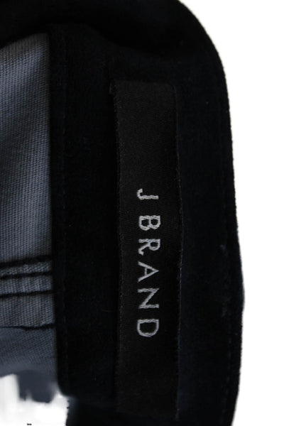 J Brand Womens Leather Jegging Blue Button Closure 26in Inseam Size 25