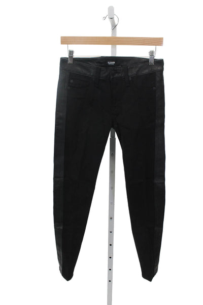 Hudson Women Black Skinny Jeans High Rise Cotton Blend Size 26