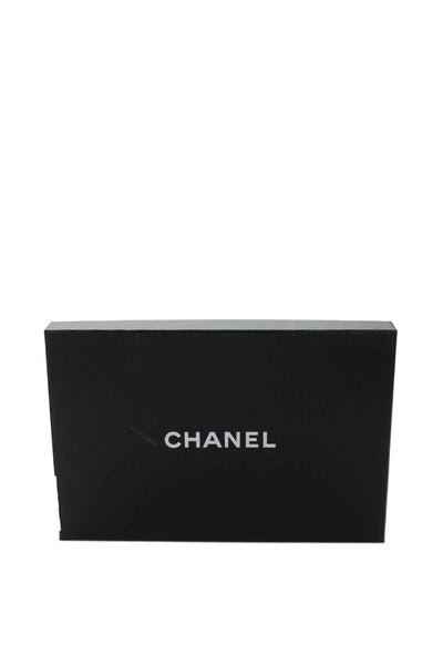 Chanel Womens Embellished Round Toe Slingback Heels Black Size 36 6