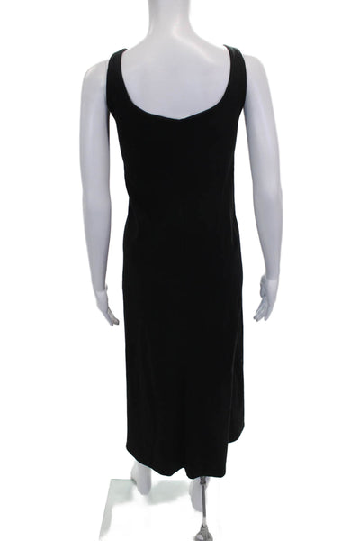 Vince Women Tank Dress Gray Scoop Neck Sleeveless Cotton Size XL