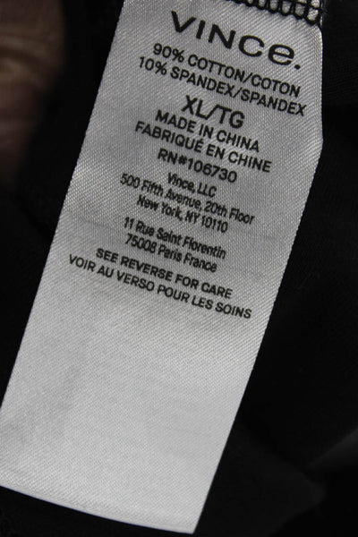 Vince Women Tank Dress Gray Scoop Neck Sleeveless Cotton Size XL