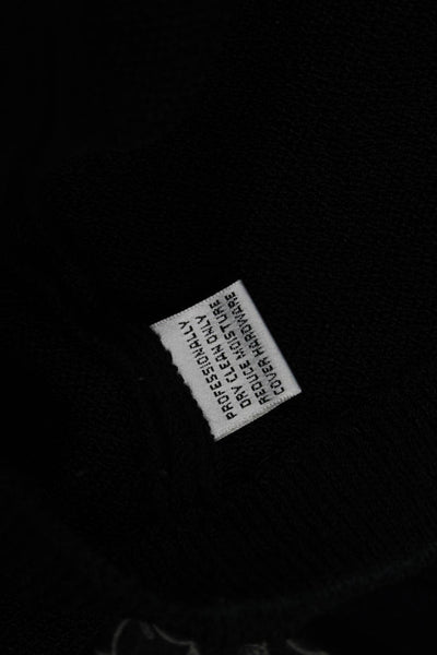 St John Collection Marie Gray Women Blazer Black Wool Button Size 6