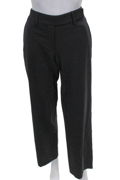 DKNY Women Black Wool Dress Pants Button Size 2