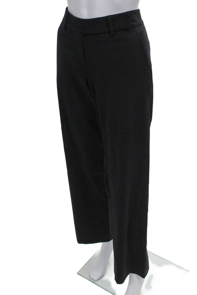 DKNY Women Black Wool Dress Pants Button Size 2