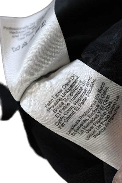 DKNY Women Black Wool Dress Pants Button Size 2