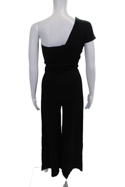 Stella McCartney Women One Shoulder Black Jumpsuit Viscose Size 38