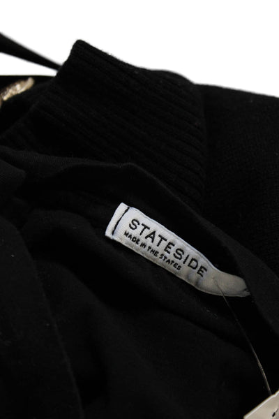 Stateside Womens Black Supima Cotton Crew Neck Short Sleeve T-Shirt Size S