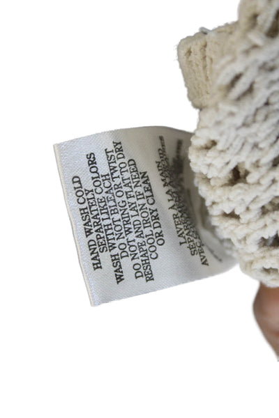 Z Supply Womens Floral Pullover Sweater Beige Size M