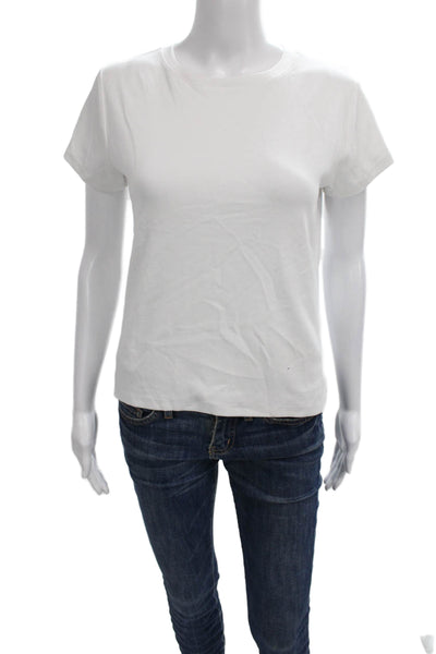 Cotton On Women Basic White Crew Neck Short Sleeve T-Shirt 90s Size S